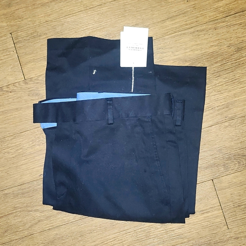 Charles Tyrwhitt Blue Chinos Flat Front Design